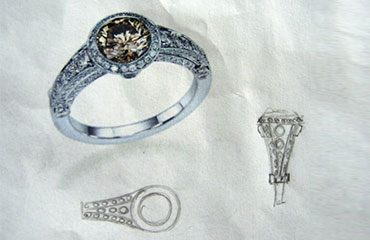 originální zlatý prsten 1